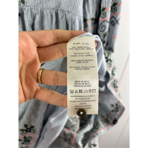 Anthropologie‎ Akemi + Kin COTTAGECORE DRESS 2P EMBROIDERED BOHO - Picture 11 of 14